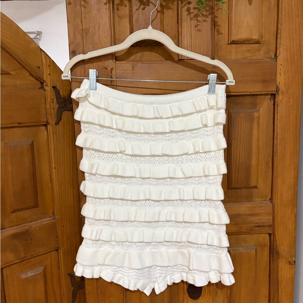 Edikted Knit Ruffled Romper - Picture 2 of 4